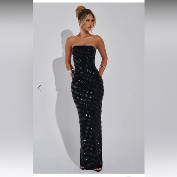 BABY BOO FASHION NERIAH MAXI DRESS - BLACK SMALL - Picture 8 of 8